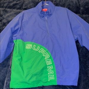 Supreme Blue and Green Windbreaker